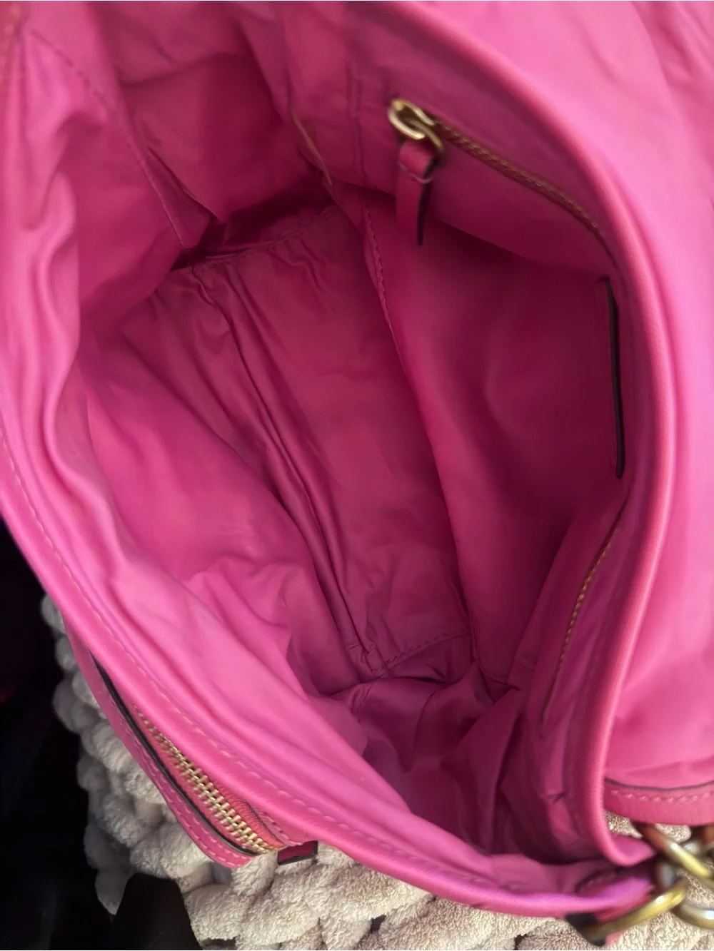 COACH Pink Floral Zip Cosmetic Case